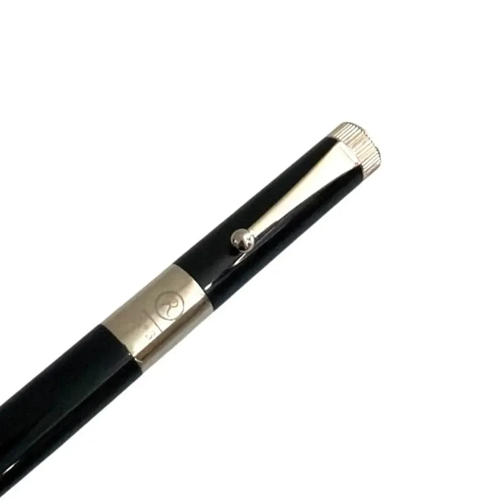 Romeo No.3 black/silver ballpoint pen wide barrel